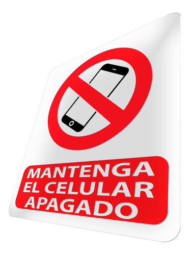 Letrero Mantenga El Celular Apagado Pvc 3 Mm