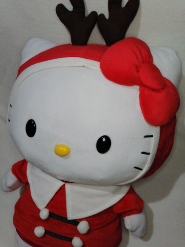 Peluche Original Hello Kitty Reno Navidad Sanrio Gemmy 50cm. (Usado)