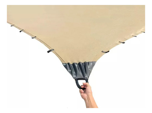 Malla Sombra 4x4 Reforzada 90% Raschel Beige