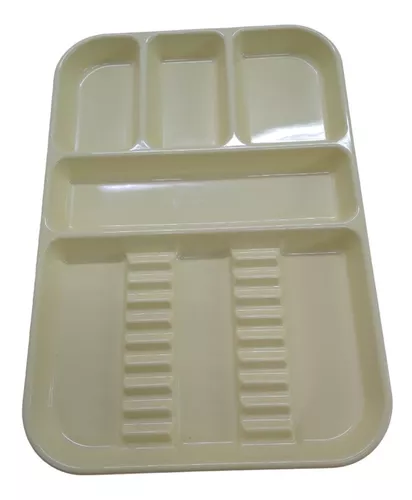 BANDEJAS DE PLASTICO CON COMPARTIMENTOS 28x18cm. MEDICALINE, Varios, Instrumental