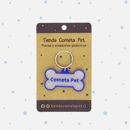 Placa Identificación Mascota - Fluorescente Uv - Cometa Pet