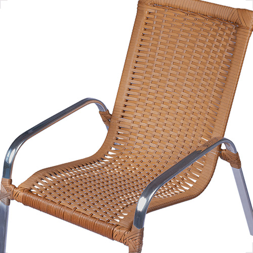 Cadeira De Jardim Fexx Fiberhome Madri Oliva Design Lisa Com Braços 2 Corpos 80cm X 56cm X 85cm - Kit Com 3 Unidades