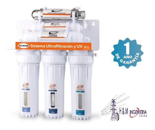 Sistema De Ultrafiltración Purificador Evans 6 Etapas Luz Uv