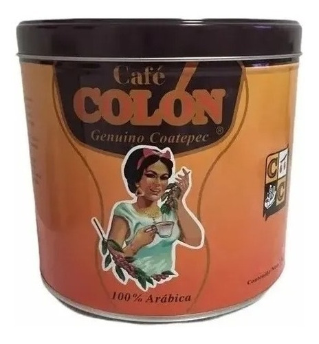 1kg Café Colón Exportación En Lata Coatepec Veracruz