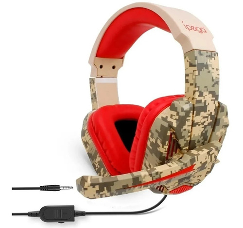 Audifonos Diadema Gamer Ipega R005 Camuflado Con Microfono