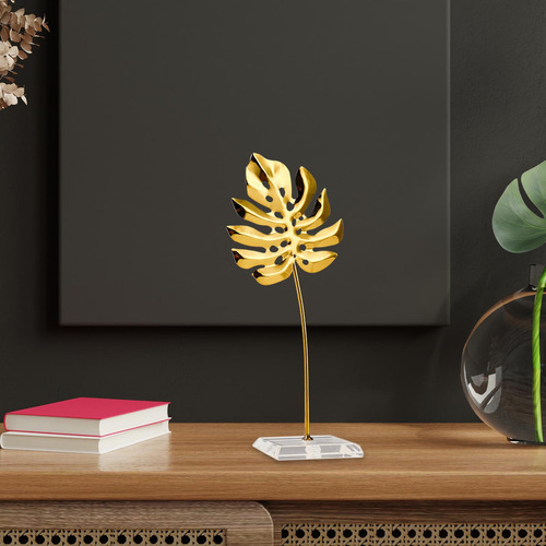 2 Decoración Elegante Con Hojas De Metal Para Un 2 Piezas