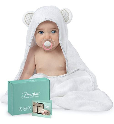 Toalla Bebe Con Capucha Bambu Organico Ultra Y Absorbente Pa