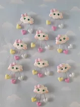 Comprar Souvenirs 10 Nubes Iman Porcelana Fria Nubes Corazones 