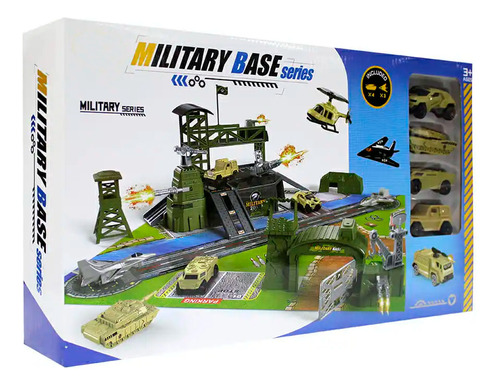 Juego De Base Militar Con Vehículos Y Aviones