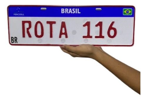 Placa Decorativa De Metal | Estilo Carro Personalizada