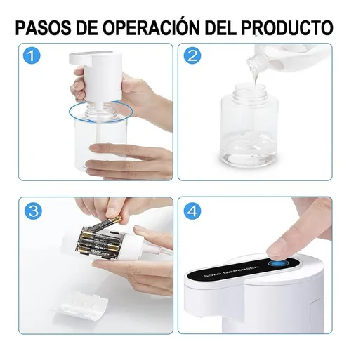 B Dispensador Automatico Gel Antibacterial Electrico Sensor