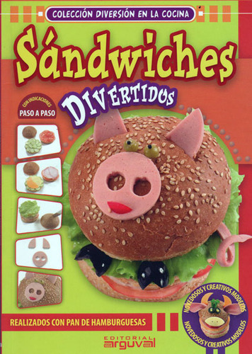 Sándwiches Divertidos Cerdo Realizados Con Pan De Molde