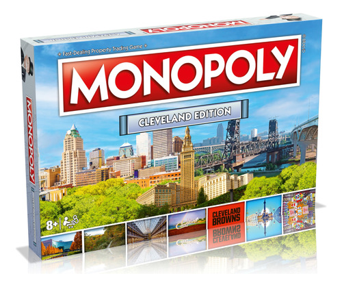 Cleveland Monopoly - Juego De Mesa Familiar, Para 2 A 6 Jug.