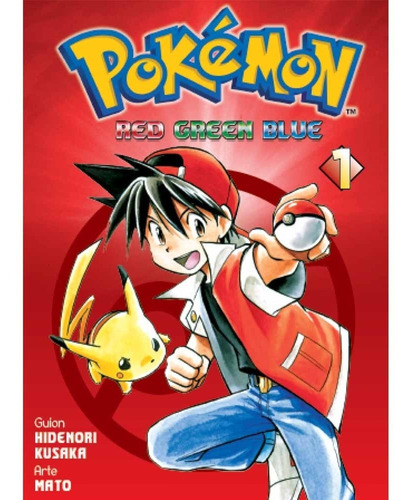 Pokemon Red Green Blue 01 - Hidenori Kusaka. Panini Arg