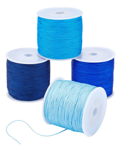 Ph Pandahall Cordon Nailon Azul Yarda Hilo Macrame Kumihimo