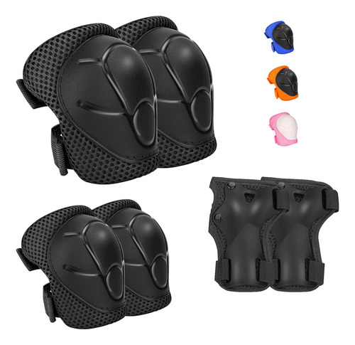 Set De Protección Infantil - Rodilleras Coderas Con Muñeq...