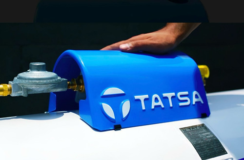 Tapa Para Tanque Estacionario Tatsa De 100 O 180 Litros Azul Acero