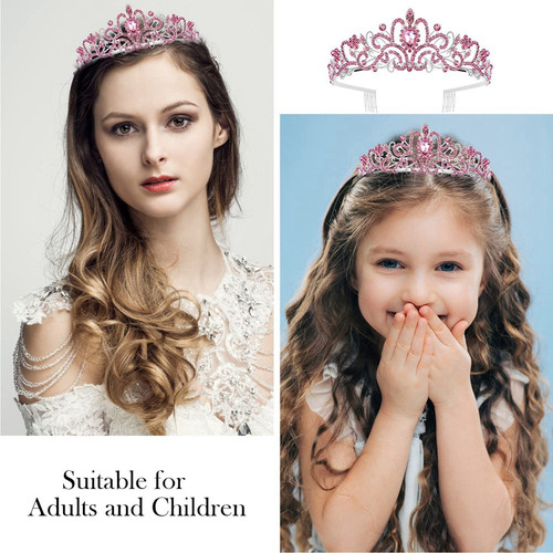 Tiara De Cumpleañera, Corona De Princesa Coronada Con Banda
