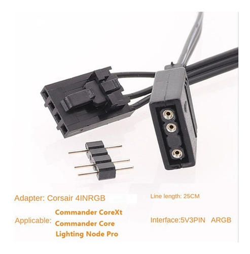 Conne De Adaptador Corsair De 4 Pines Rgb A Argb Estándar
