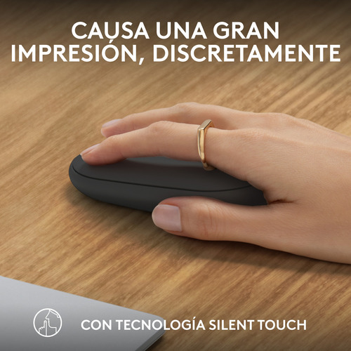 Logitech Pebble Mouse 2 M350s Inalámbrico Bluetooth, Grafito