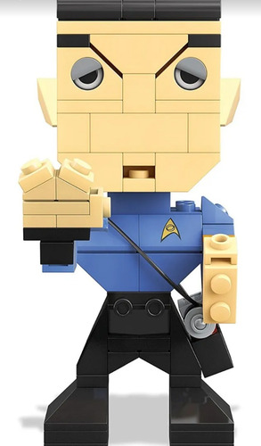 2 Figuras Kubros Star Trek Spock Y Worf Mega Construx