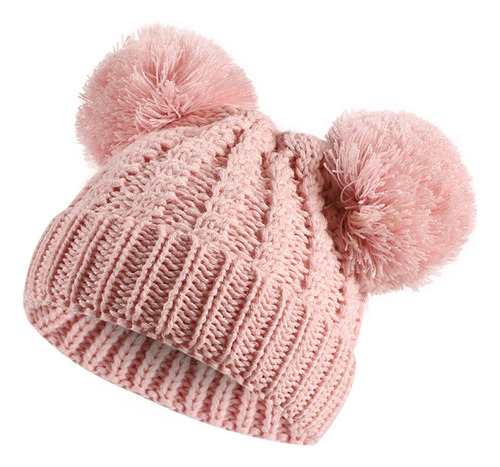 Gorro De Invierno De Punto Degradado Para Niñas Y Niños