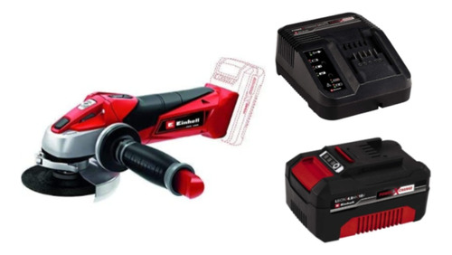  Amoladora Angular Inalámbrica Einhell 18v + Kit Batería 4ah