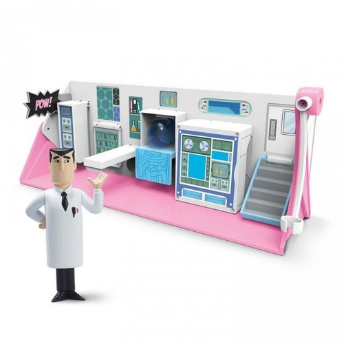Professor Utônio Playset 2 Em 1 As Meninas Superpoderosas