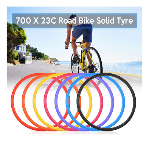 Bicicleta De Carretera Bike Solid Tire 700x23c Para Montar E