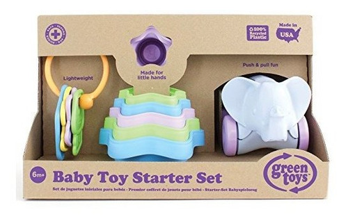 Green Toys Baby Toy Starter Set Primeras Llaves Stacking Cup