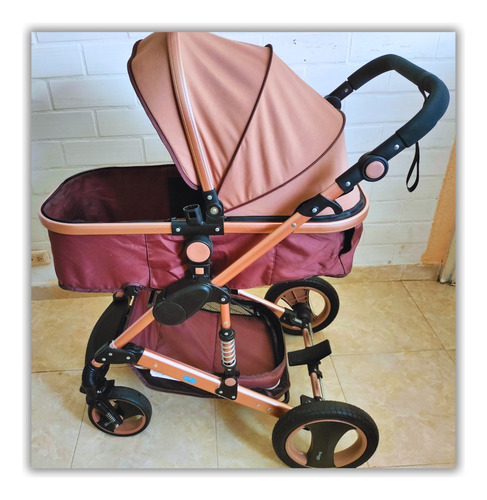 Coche Moises Marca Snooze Baby Usado Como Nuevo Color Caqui.