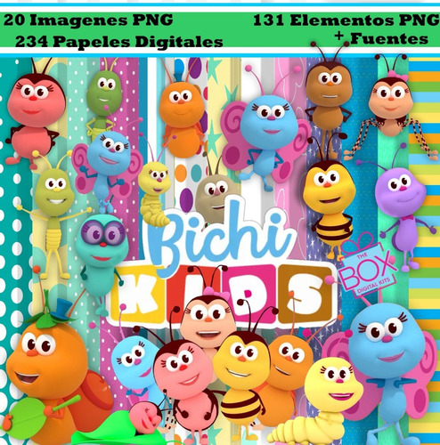 Kit Digital Bichi Kids Clipart Png