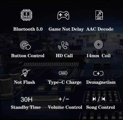 Imagen 9 de 10 de Audífonos Bluetooth Anticaídas Para Deportes iPhone Android