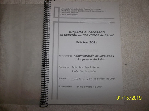 Material Vario De Gestión De Servicio De Salud