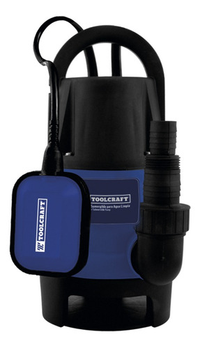 Bomba Sumergible Para Agua Sucia 1 Hp Toolcraft Tc3505 Color Azul