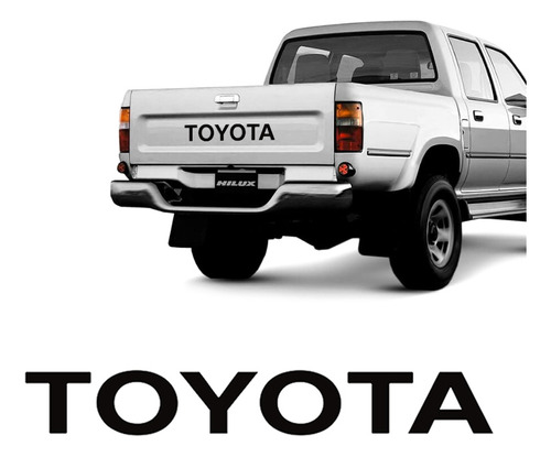 Faixa Toyota Hilux 1999 Até 2005 Adesivo/emblema Traseiro