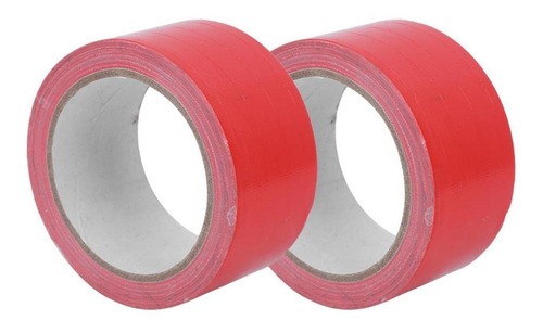 2 piezas de cinta de tela roja de alta viscosidad cintas imp 