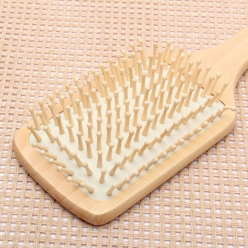 Cepillo Cabello Peine Madera Peinar Cabello