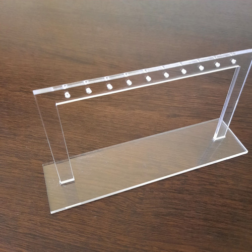 Imagen 6 de 9 de Exhibidor Para Aros Colgantes Y Argollas En Acrilico 3mm
