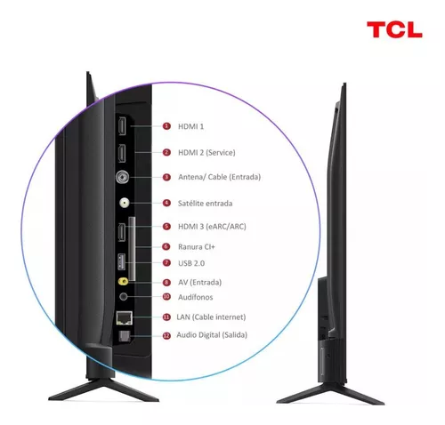 Smart Led Google Tv Tcl 50 Pulgadas 4k Uhd