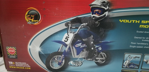 Motocicleta Eléctrica De Batería Recargable. Marca Razor.