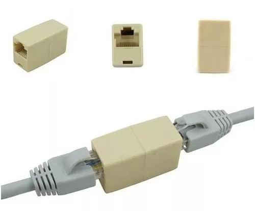 Adaptador Puente Union Empalme Rj45 Hembra-hembra