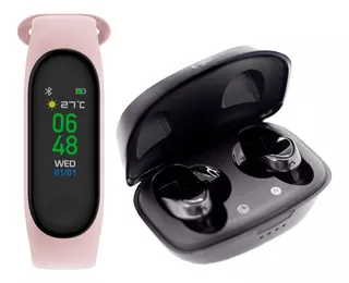 Combo Pulsera Smartband Reloj +auricular Bluetooth Deportivo