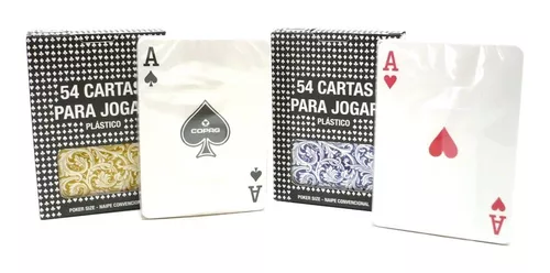 Kit Jogo de Cartas Baralho truco poker 100% Plástico - LT-20027 - mjs smart  imports - importados e nacionais