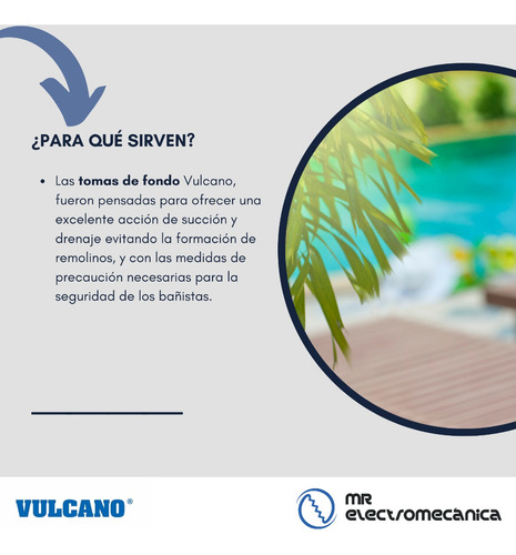 Imagen 4 de 10 de Kit Hormigon Vulcano / Skimmer 20cm + Toma Fondo + Virola