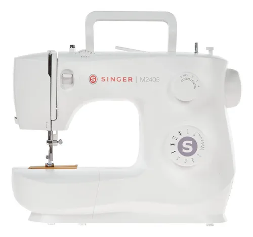comprar Máquina de coser Singer Doméstica M2405 blanco 110v portátil 8 tipos puntada enhebrado rápidos y fácil