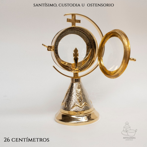 Imagen 4 de 6 de Custodia U Ostensorio Expositor De Santísimo A799 Espigas