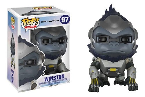 Funko Pop Winston Overwatch (el Pet Esta Un Poco Rallada)