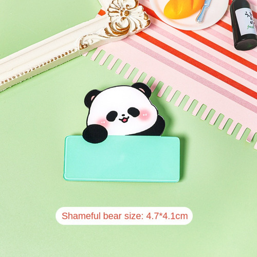 Lindo Broche Acrílico Con El Nombre De Un Panda, Bonito, Esc