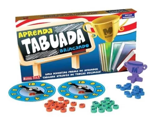 Jogo de Tabuleiro Educativo Pega-Pega Tabuada - Grow - Brinquedo Educativo  De Matemática Infantil 7 Anos 8 Anos